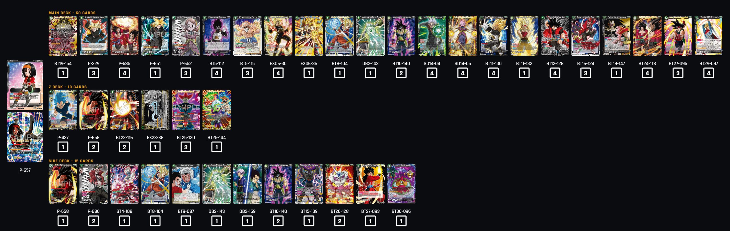 Decklist de Legends
