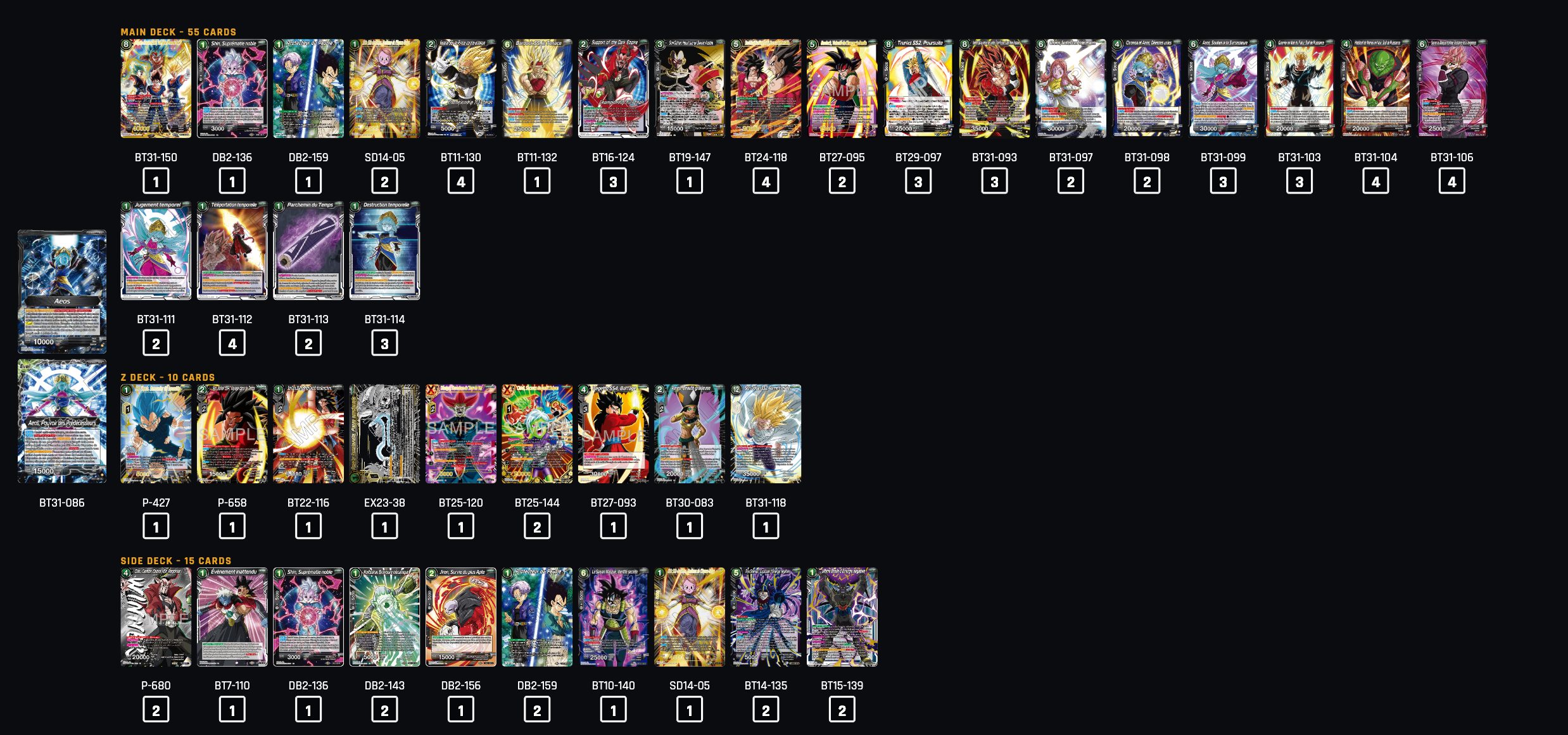 Decklist de Evan Lavanchy