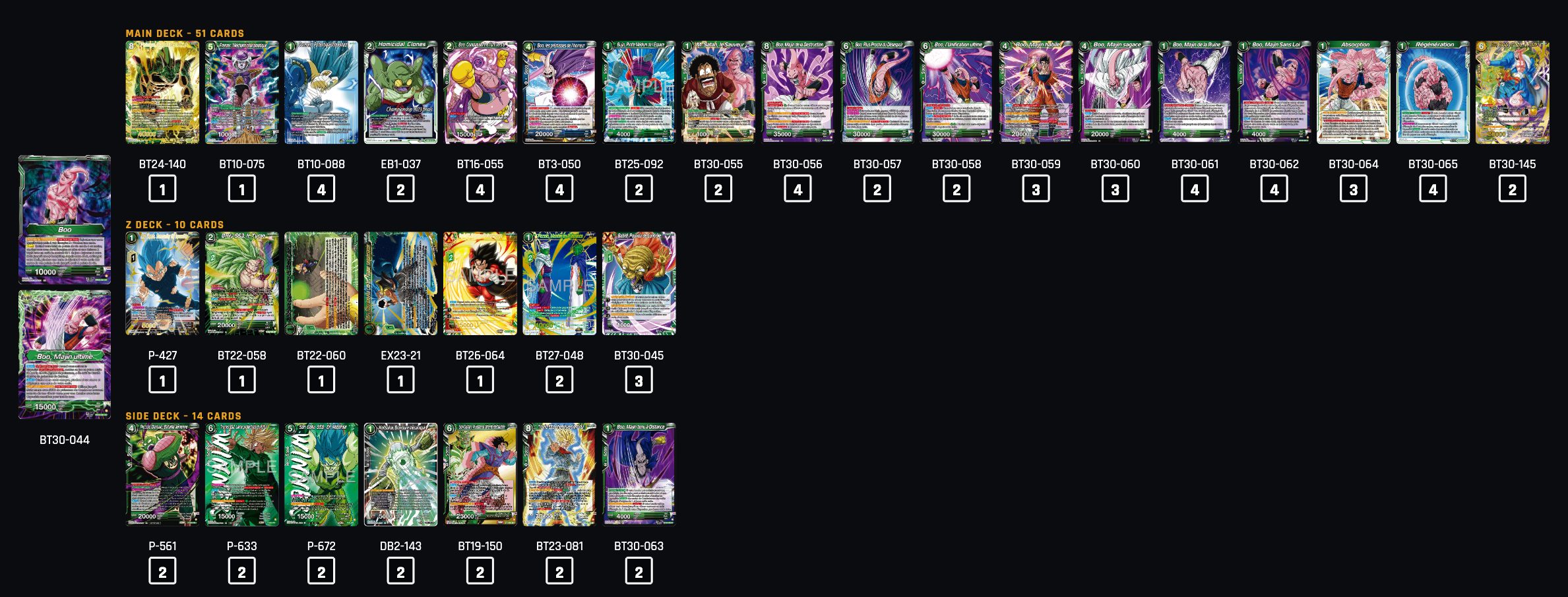 Decklist de AJ