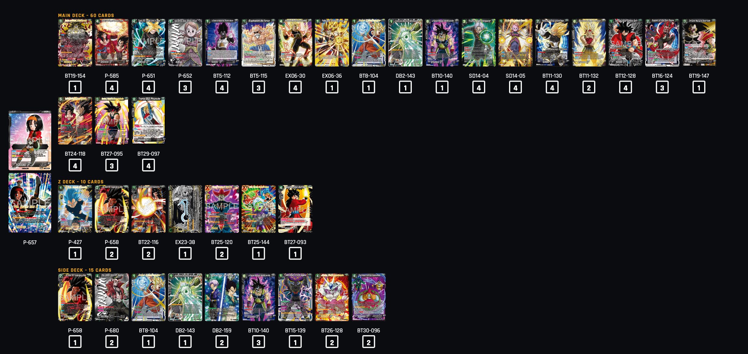 Decklist de Legends