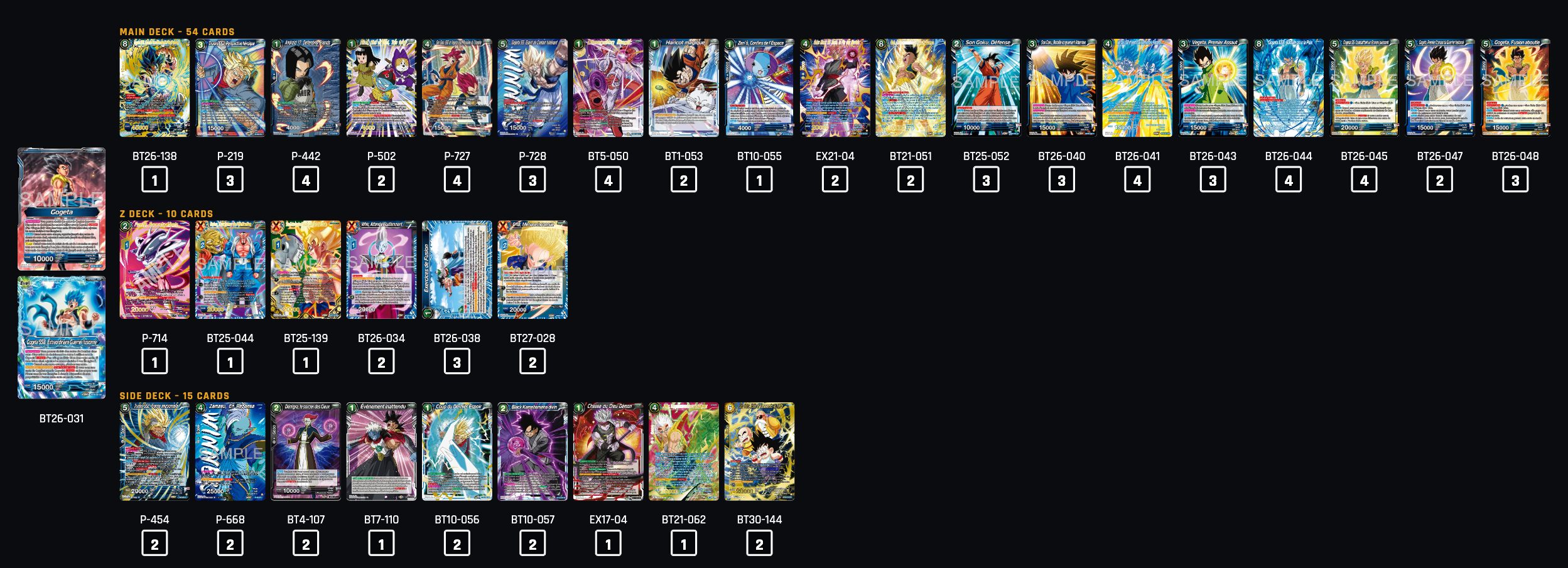 Decklist de Nebiros